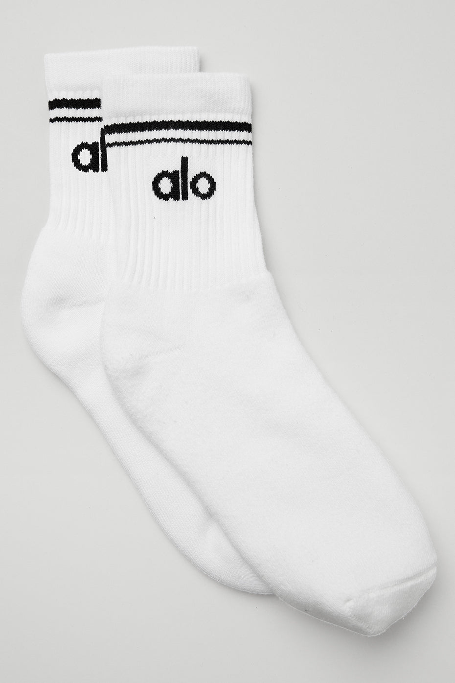 Meia Unissex Cano Médio Retrô – Branco/Preto